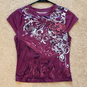 Grunge Tops Women Y2k Short Sleeve Vintage Graphic T Shirts Teen Girls Aesthetic